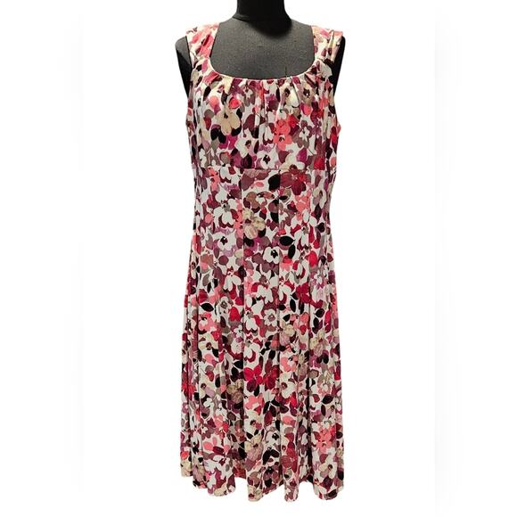 Dressbarn Floral Dress size 14 and Coordinating Scarf - Picture 2 of 13